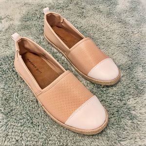 Madden Girl Faux Leather Espadrille Shoes Size 10